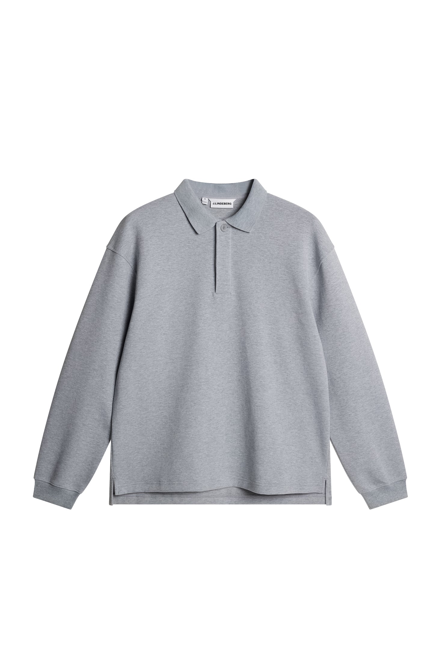 Cadan Polo Sweater / Medium Grey Melange | J.Lindeberg Official