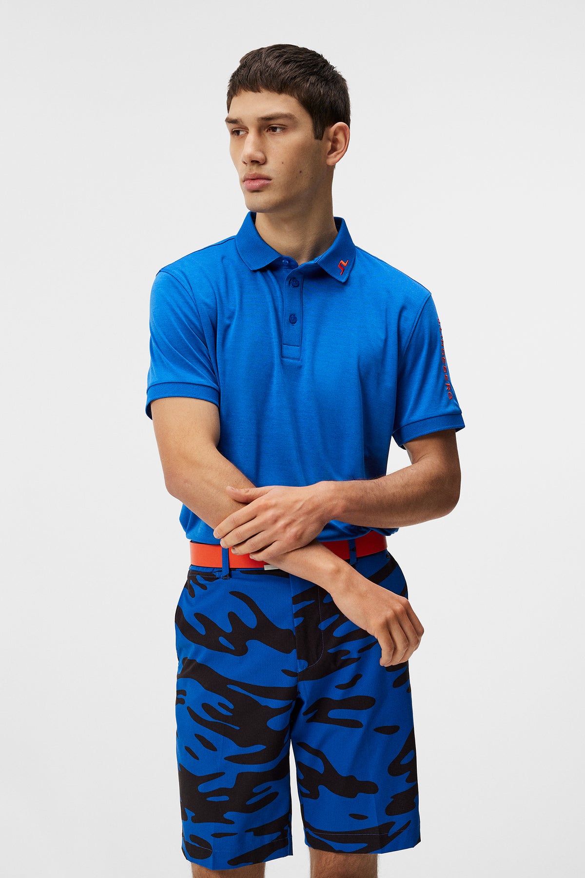 Tour Tech Reg Fit Polo / Nautical Blue Melange
