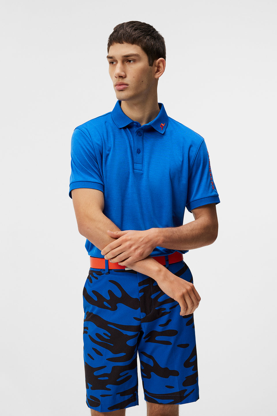 Tour Tech Reg Fit Polo / Nautical Blue Melange
