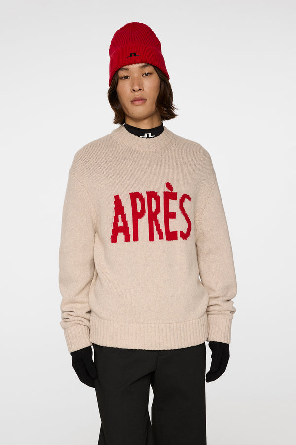 Fabian Graphic Knit Sweater / Moonbeam