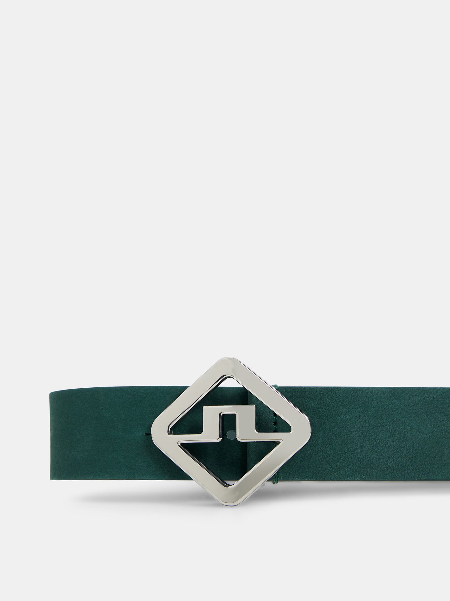 Gary Brushed Leather Belt / Forest Green
