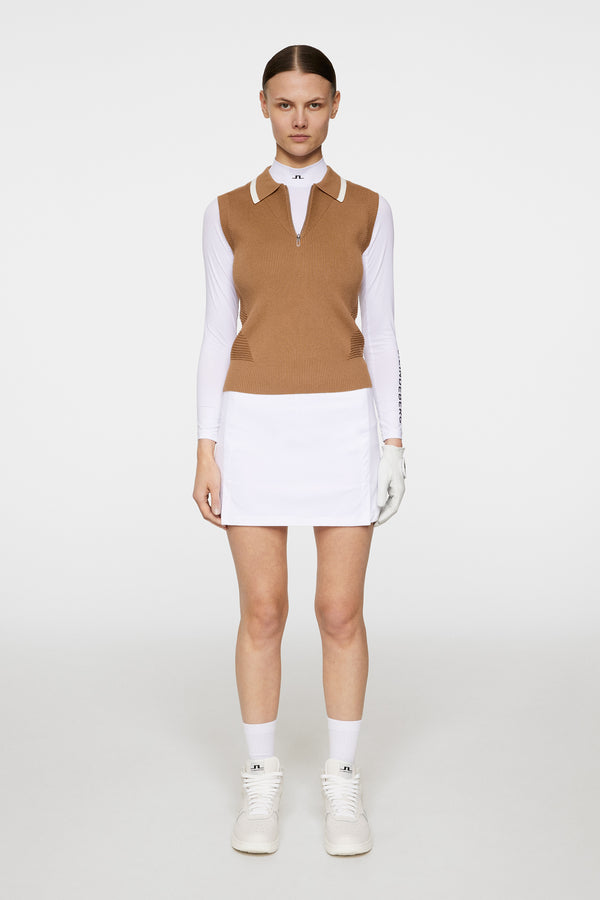 Ramona Knitted Polo Shirt / Tigers Eye