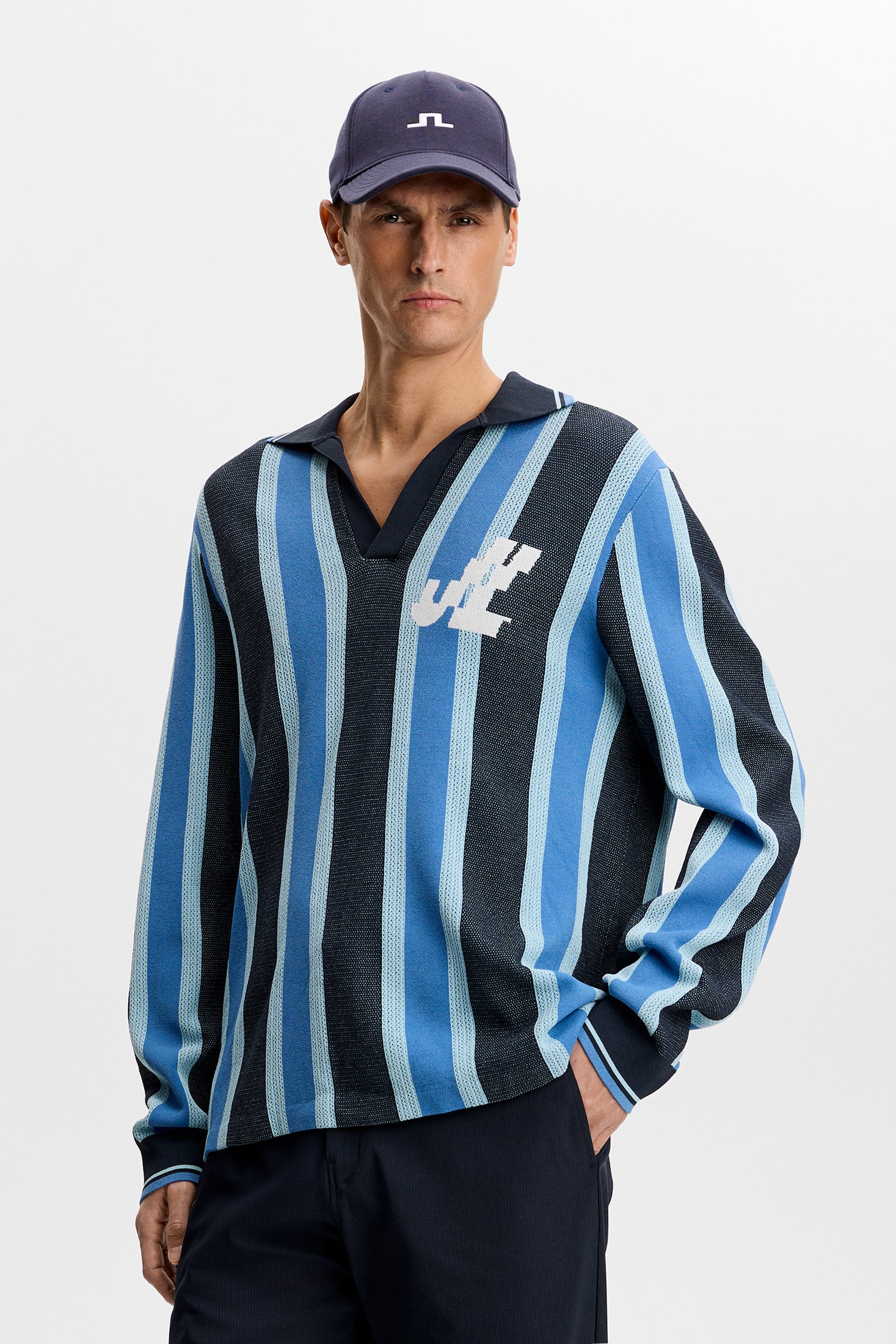 Silas Stripe Polo Knit / JL Navy – J.Lindeberg EU