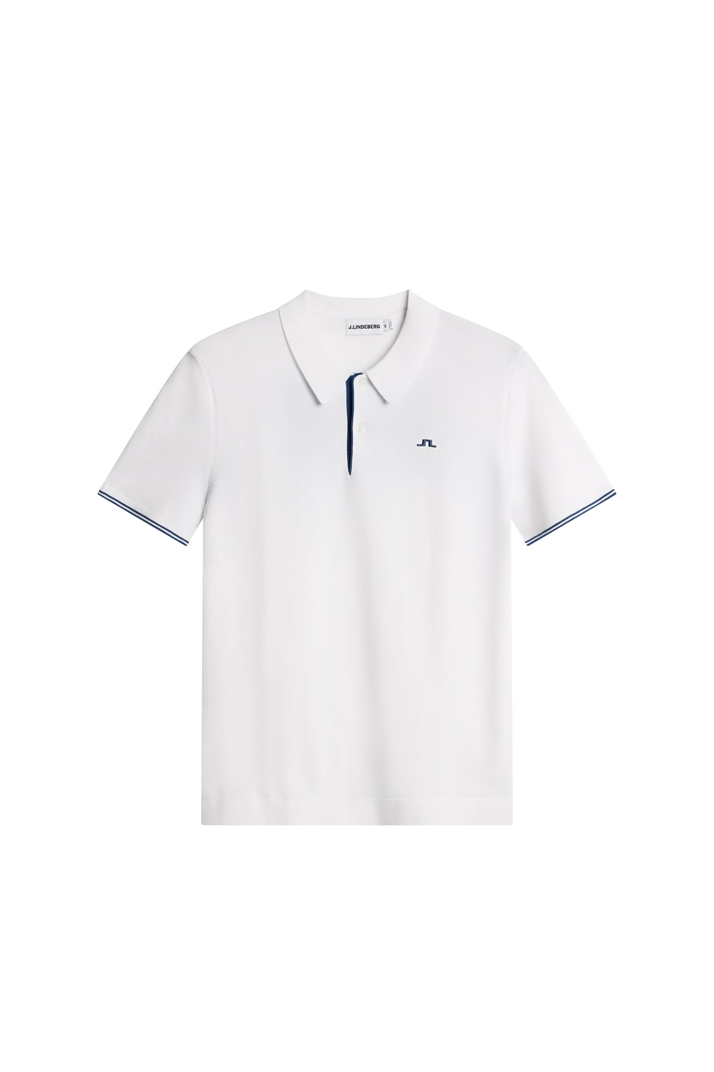Matheo Knit Golf Polo / White | J.Lindeberg Official