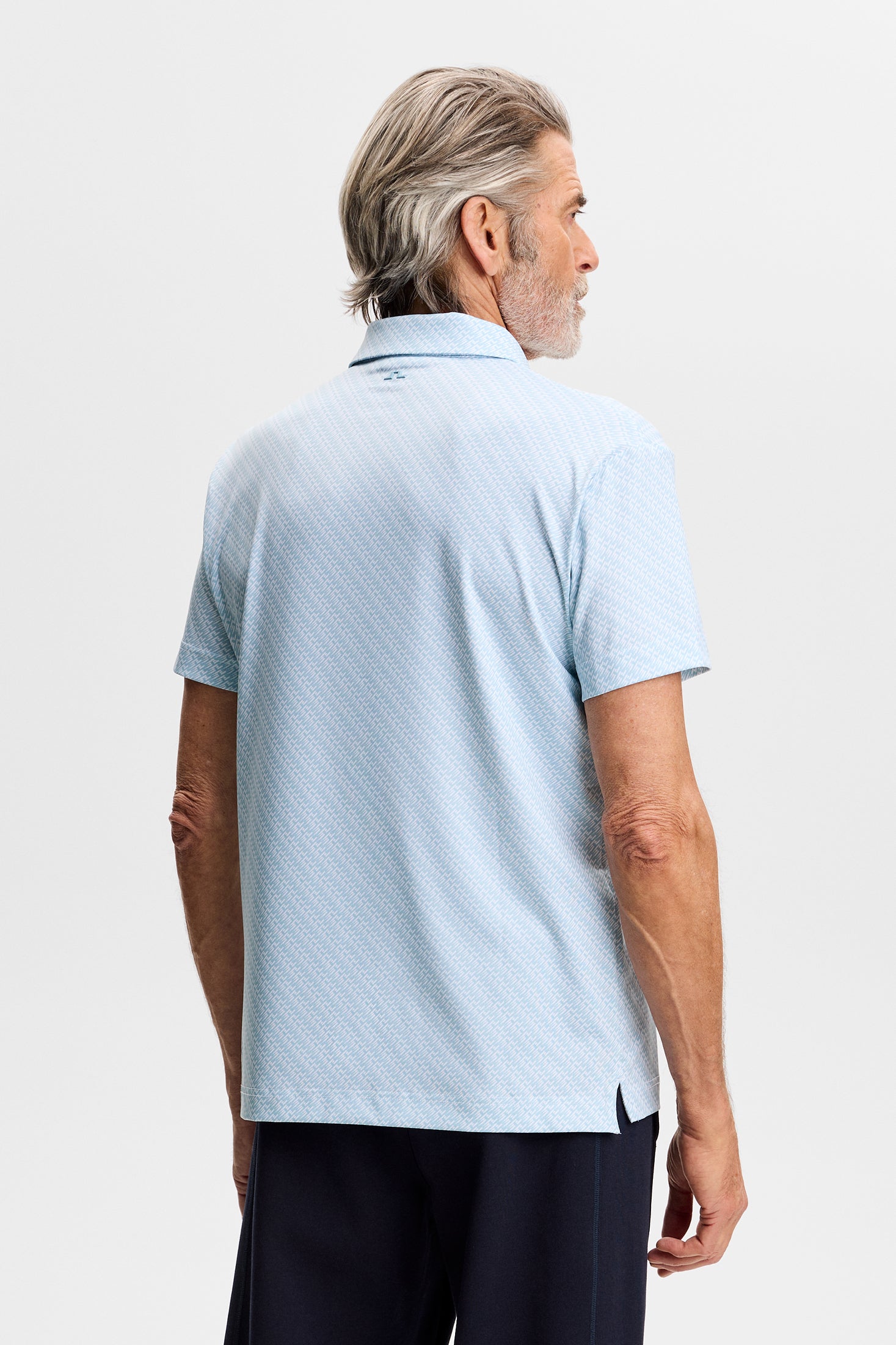 Tod Print Polo / Flight Bridge Forget White S – J.Lindeberg EU
