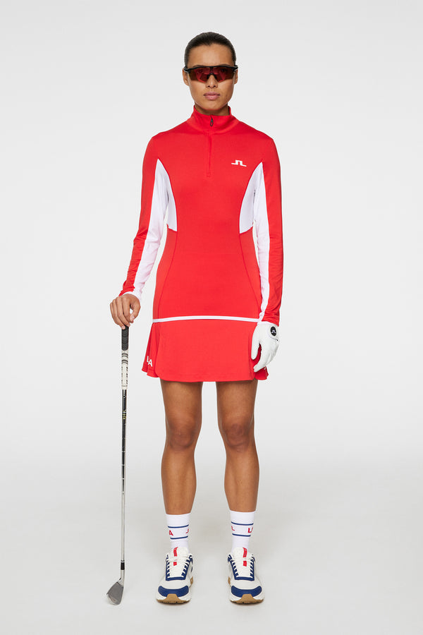 Charlene Half Zip / Flame Scarlet