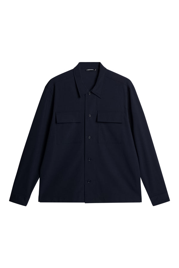 Reid Drape Overshirt / JL Navy