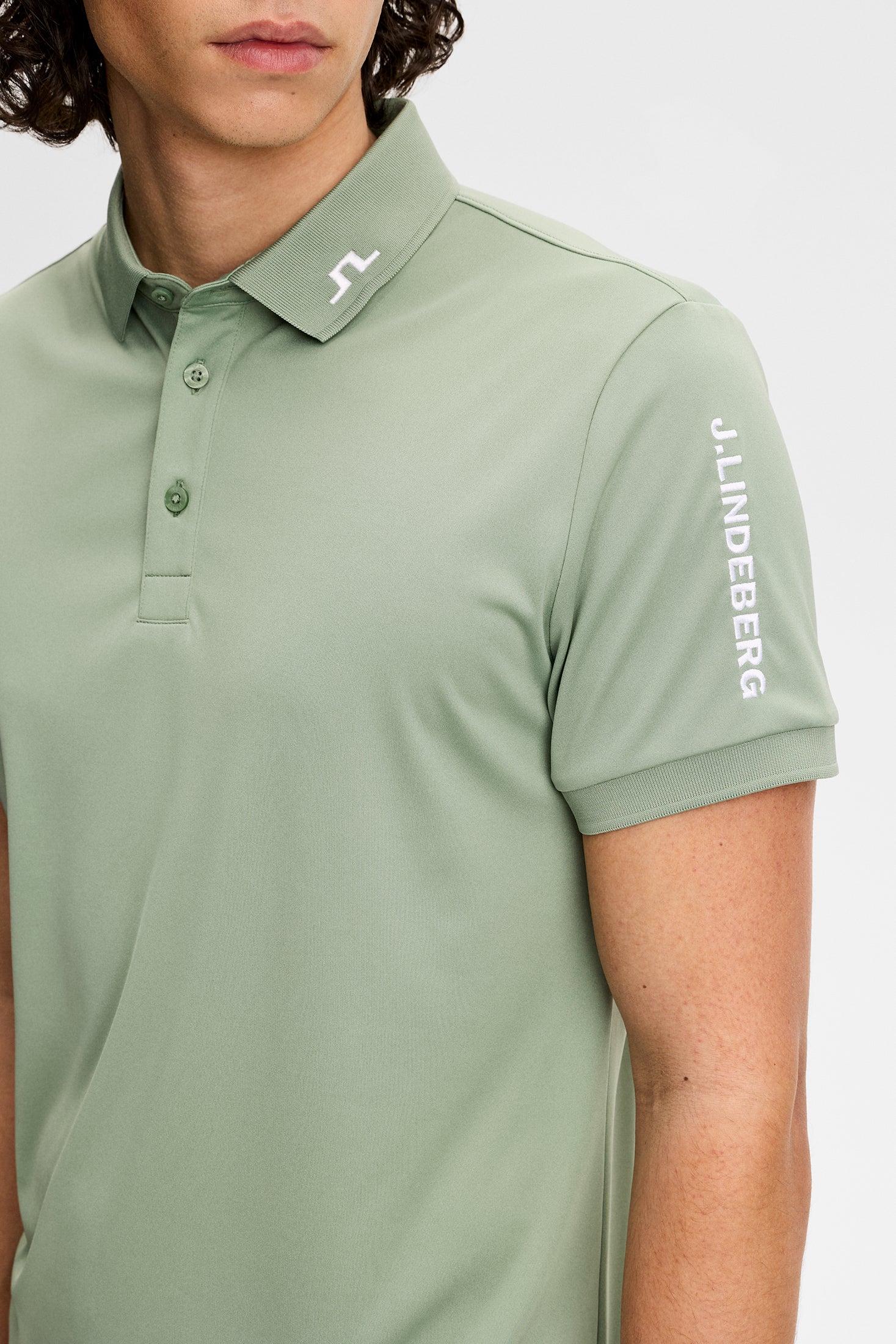 Tour Tech Slim Fit Polo / Hedge Green – J.Lindeberg EU