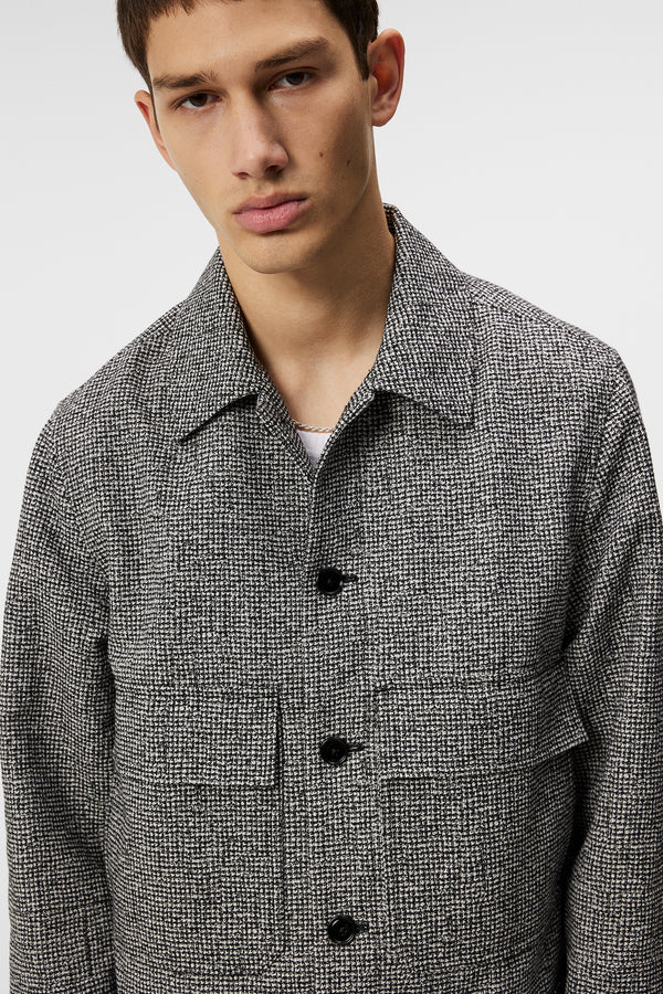 Housten 2 Tone Overshirt / Black