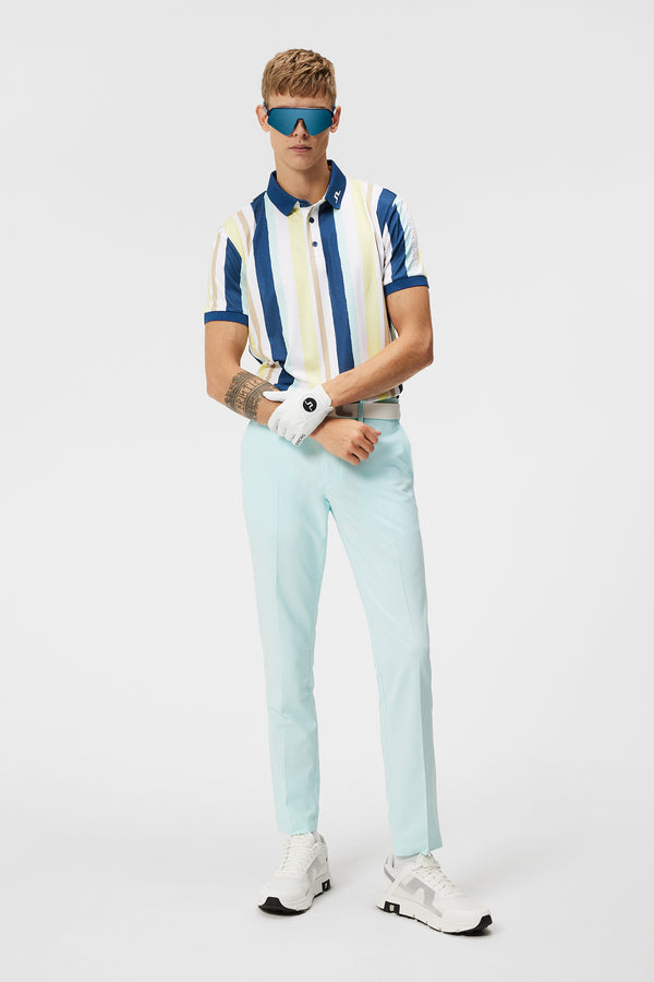 Tour Tech Reg Fit Print Polo / Painted Stripe Wax Yellow
