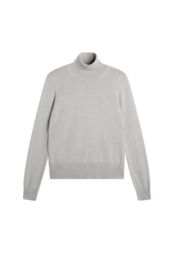 Anja Knitted Turtleneck / Light Grey Melange