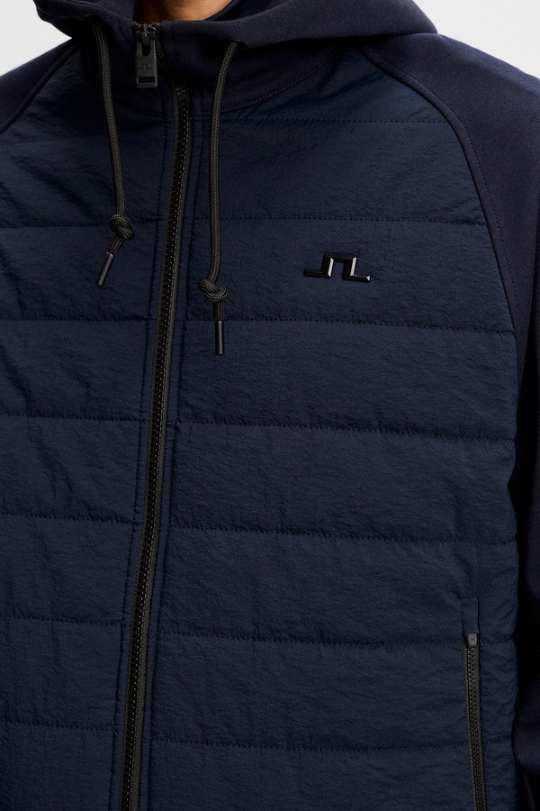 Mijo Hybrid Zip Hood Jacket / JL Navy