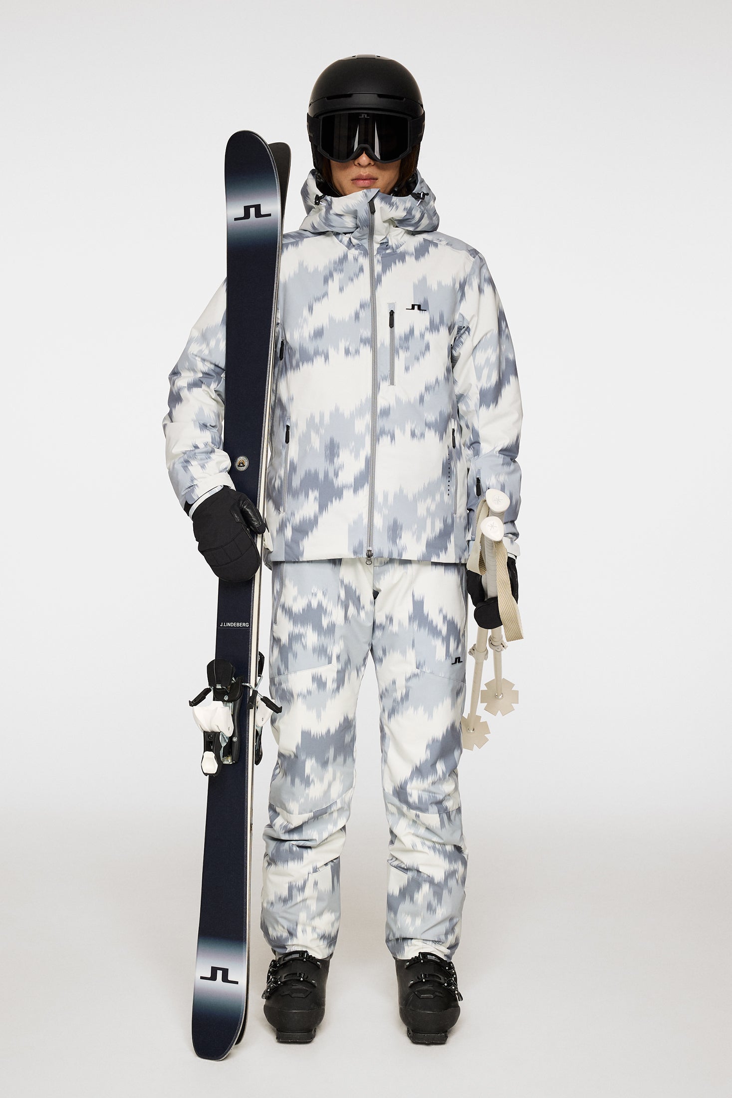 ジェイリンドバーグ Ace Printed Ski Jacket & Pants Ace Jacket Printed / Mountain Glitch Red – J.Lindeberg