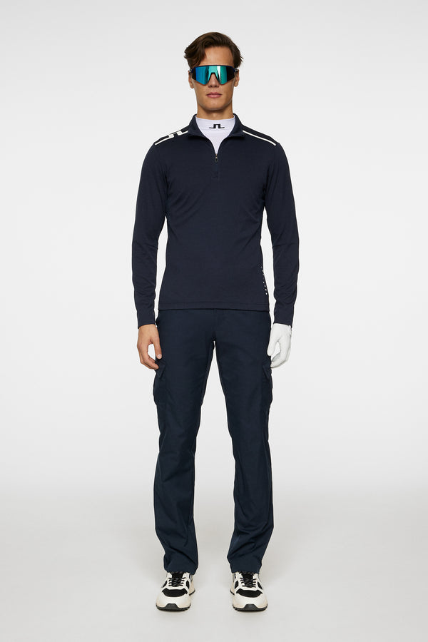 Leon Quarter Zip Mid Layer / JL Navy