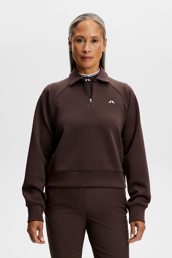Kira Jerseysweat Polo / Seal Brown