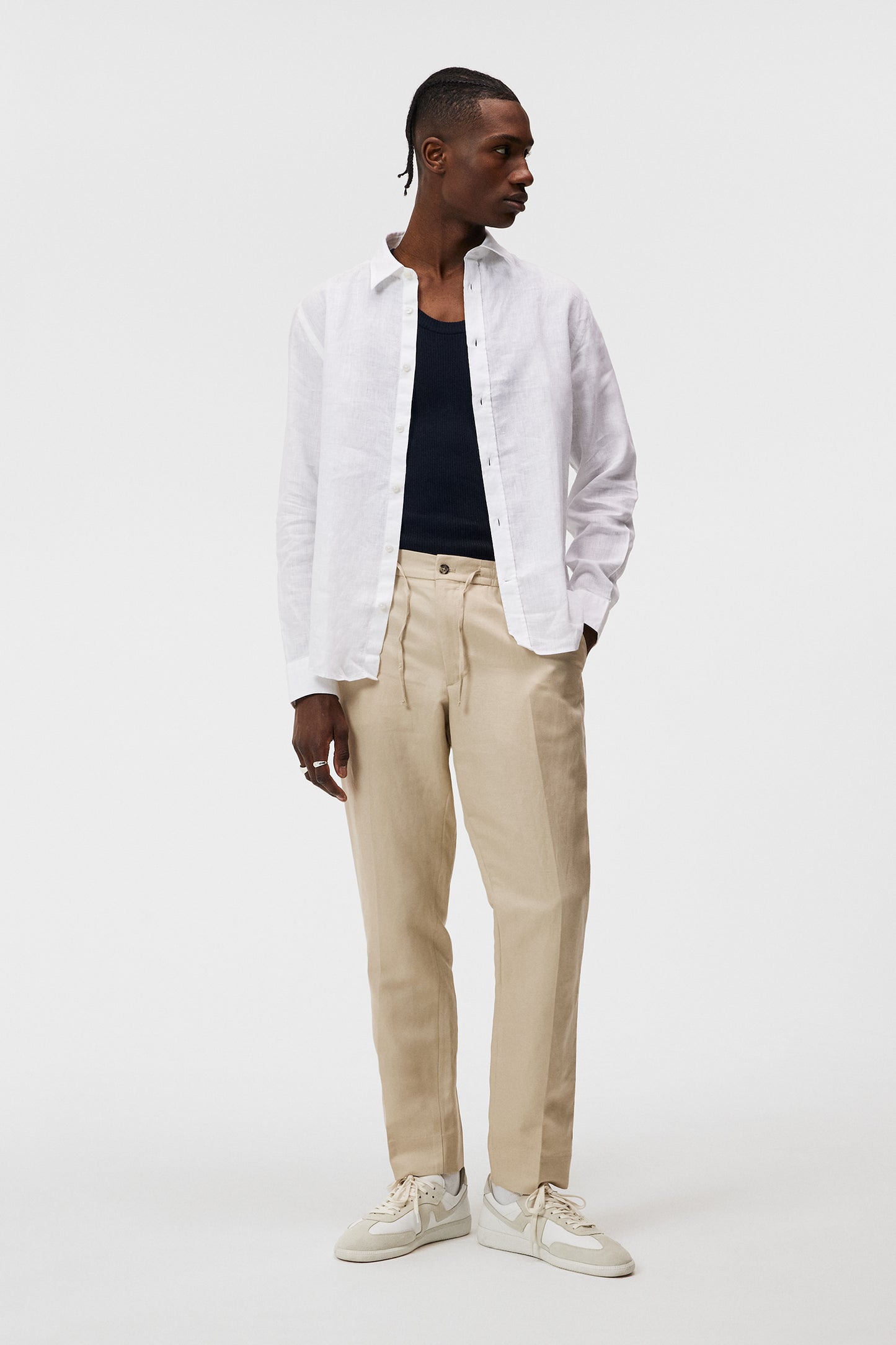 Linen Melange LS Reg Shirt / White – J.Lindeberg