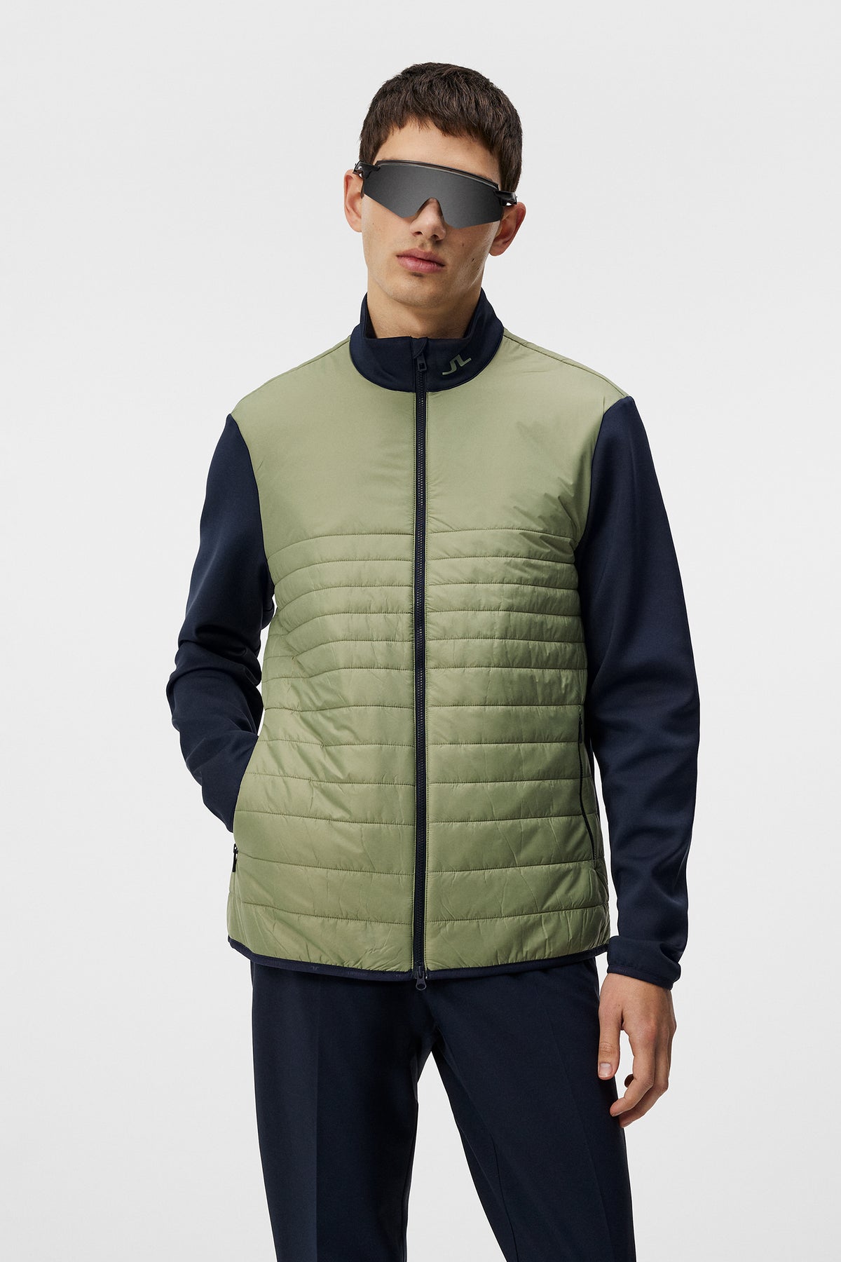 Martino Quilt Hybrid Jacket / Oil Green