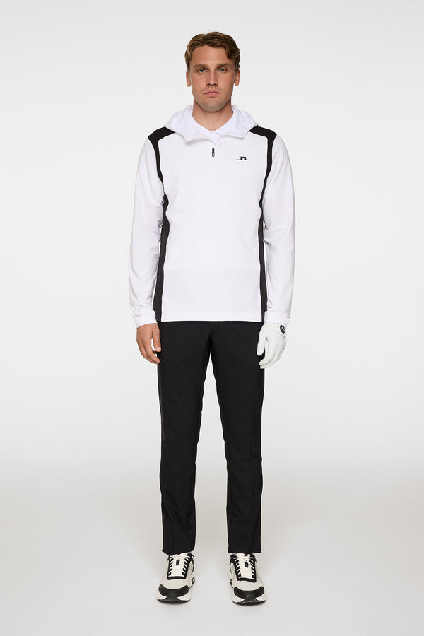 Lukas Quarter Zip Hood / White