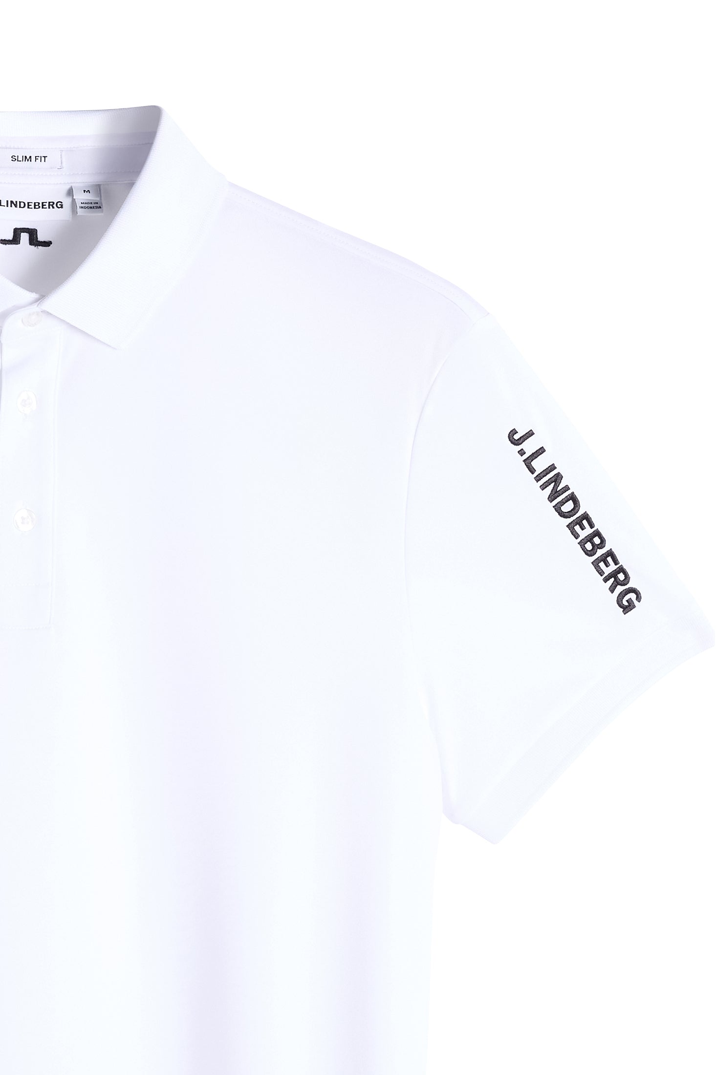 Tour Tech Slim Fit Polo / White | J.Lindeberg Official