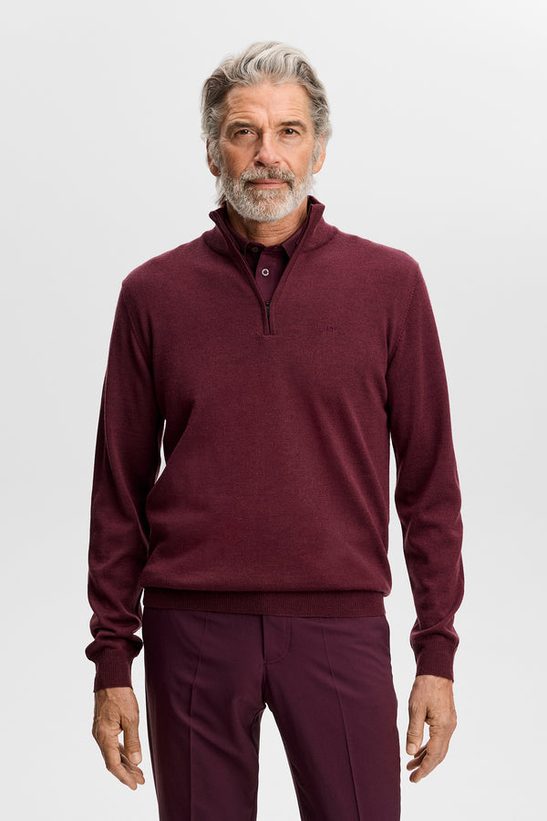 Kiyan Quarter Zip Sweater / Winetasting