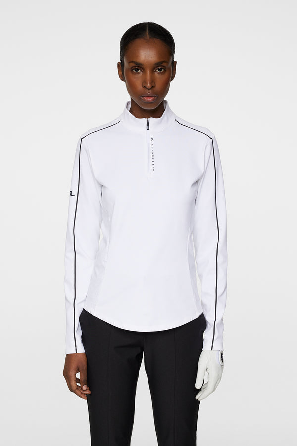 Adiola Quarter Zip Mid Layer / White