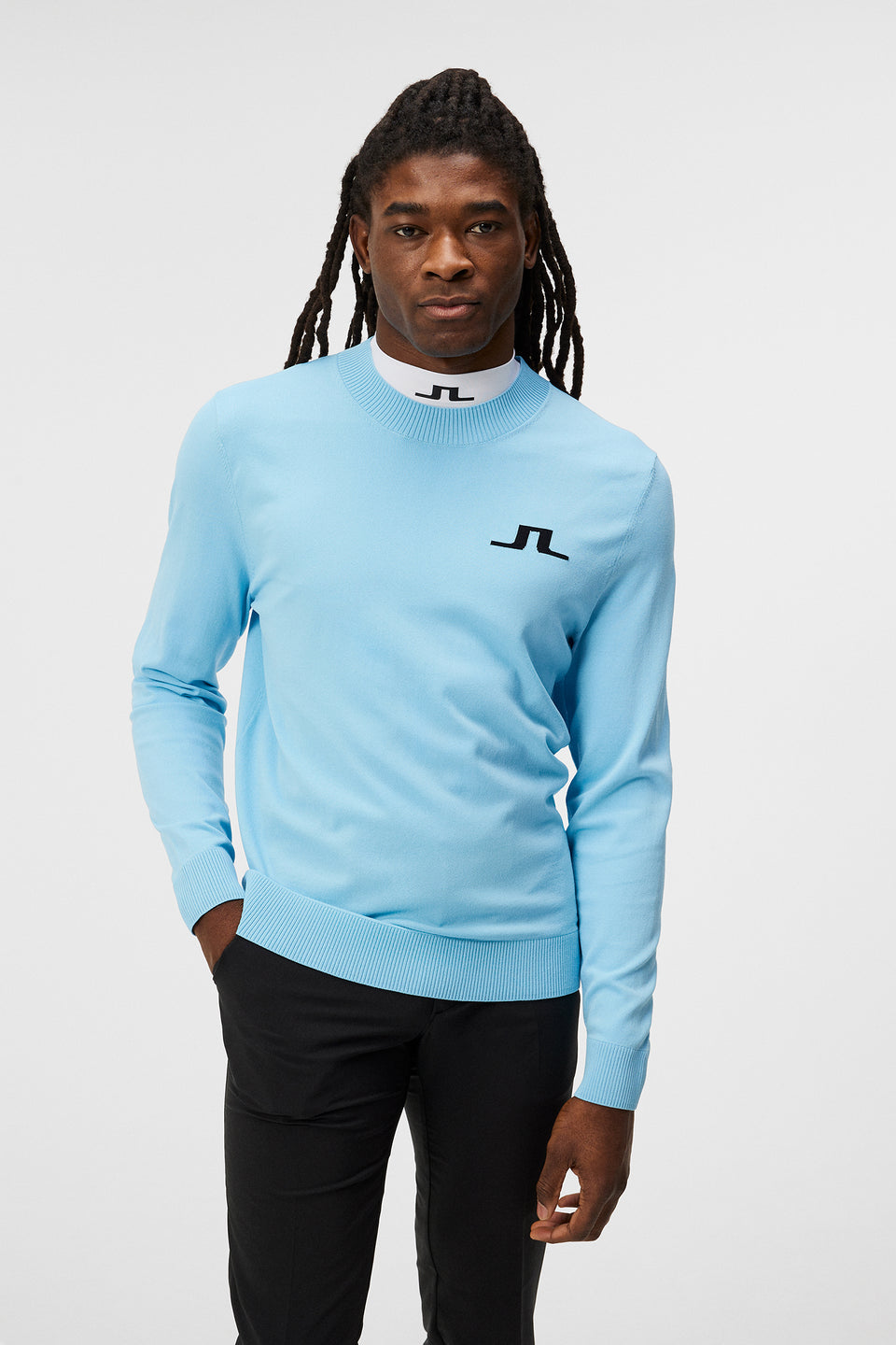 Gus Knitted Sweater / Baltic Sea