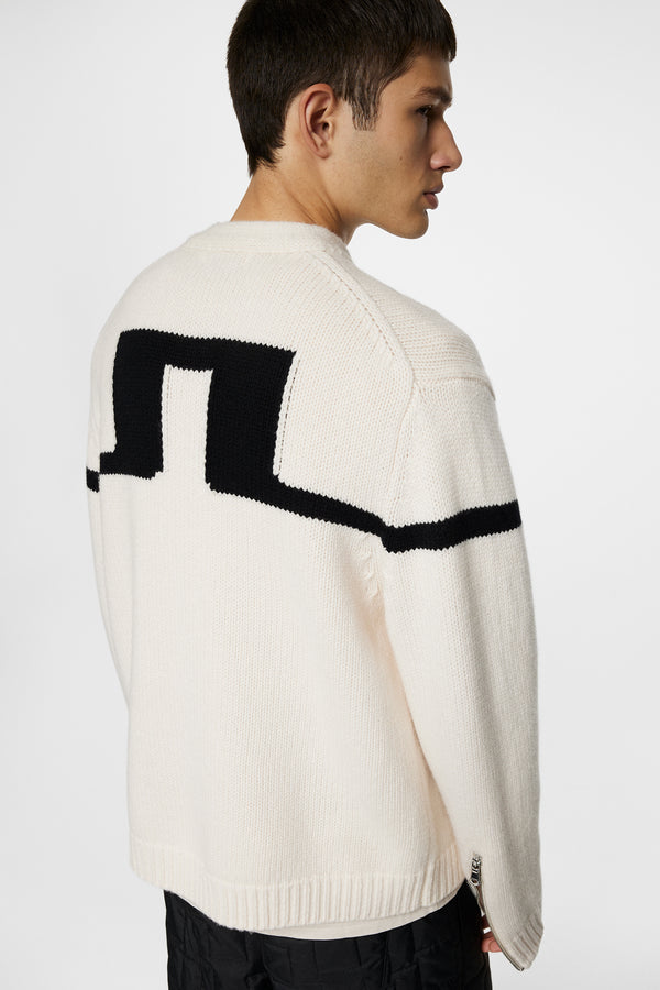 Kessler Biker Zip Knit / Moonbeam