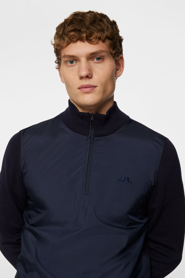 Rob Hybrid Quarter Zip / JL Navy