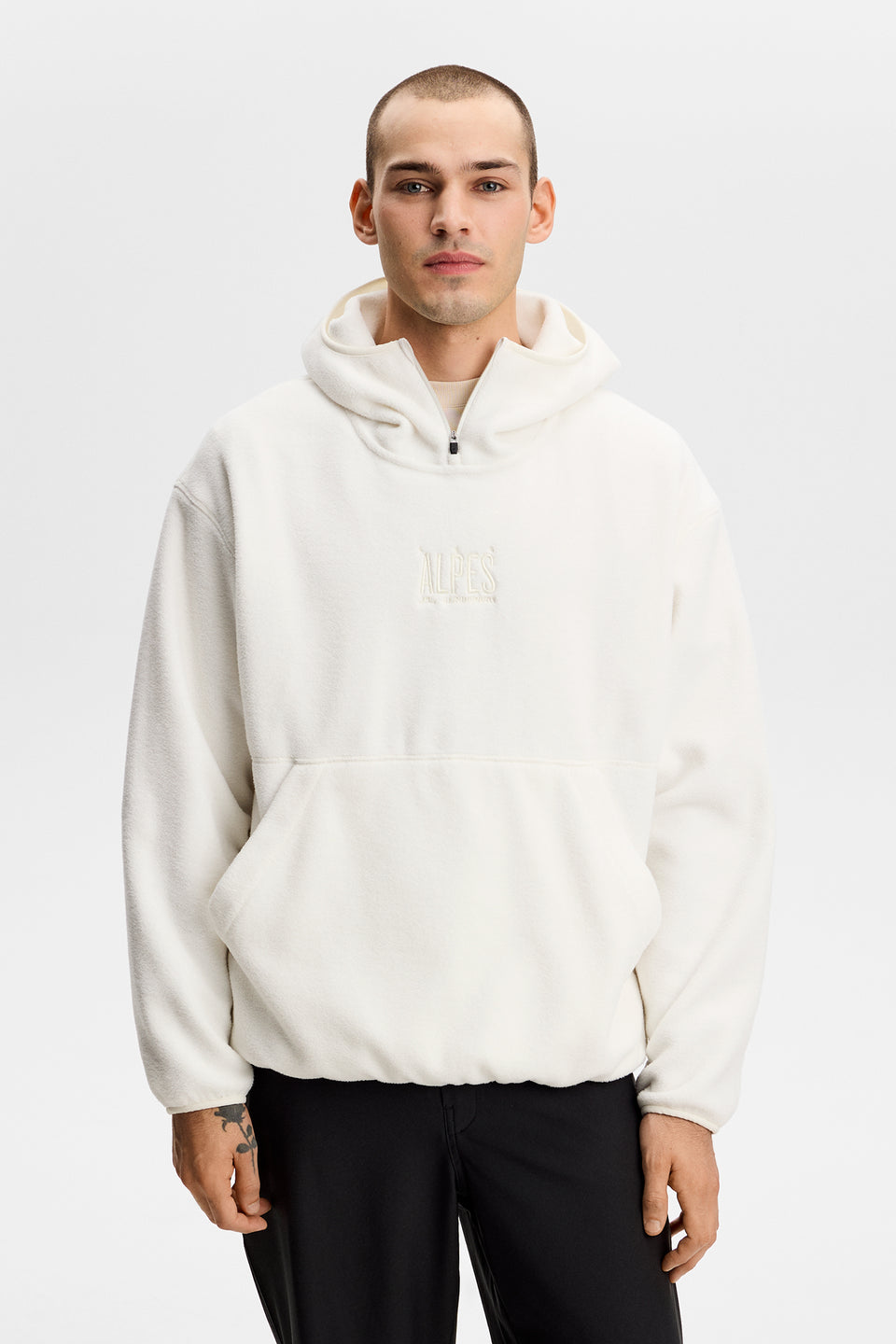 Rigby Fleece hoodie / Tofu