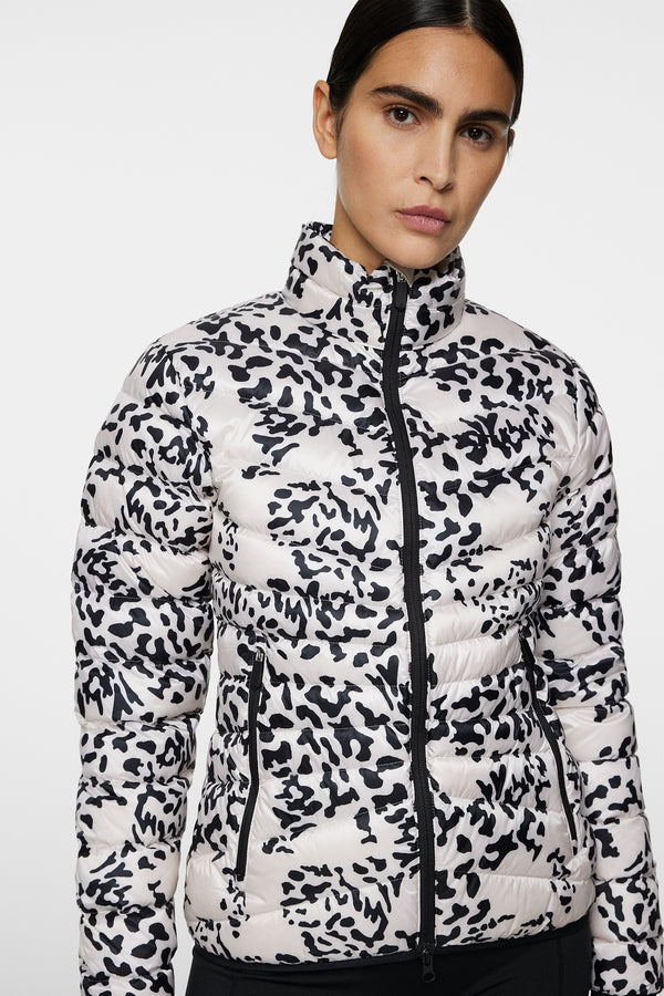 Lara Light Down Jacket Print / Snake Rock Moonbeam M