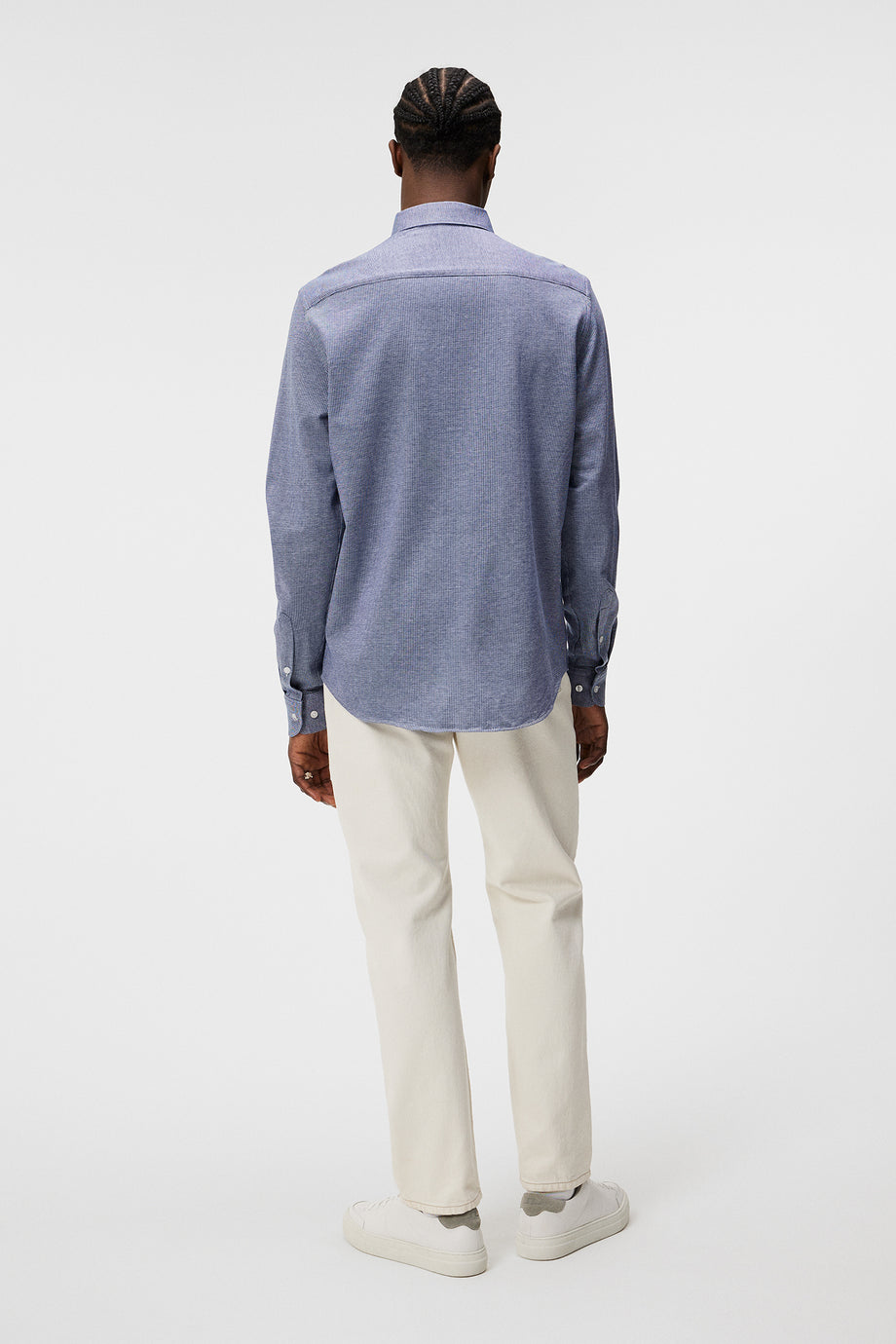 Marlon LS Jersey Slim Shirt / Bijou Blue