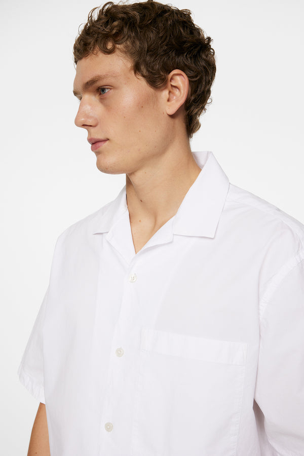 Ellis White Cotton Shirt / White