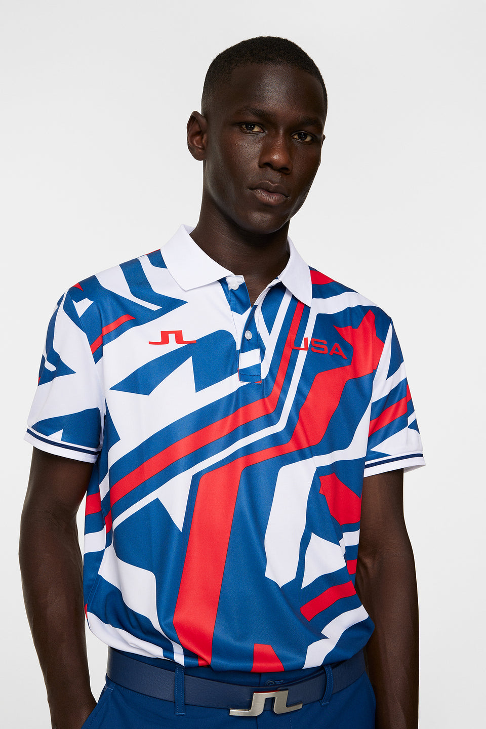 Alois Print Polo / US Golf Red