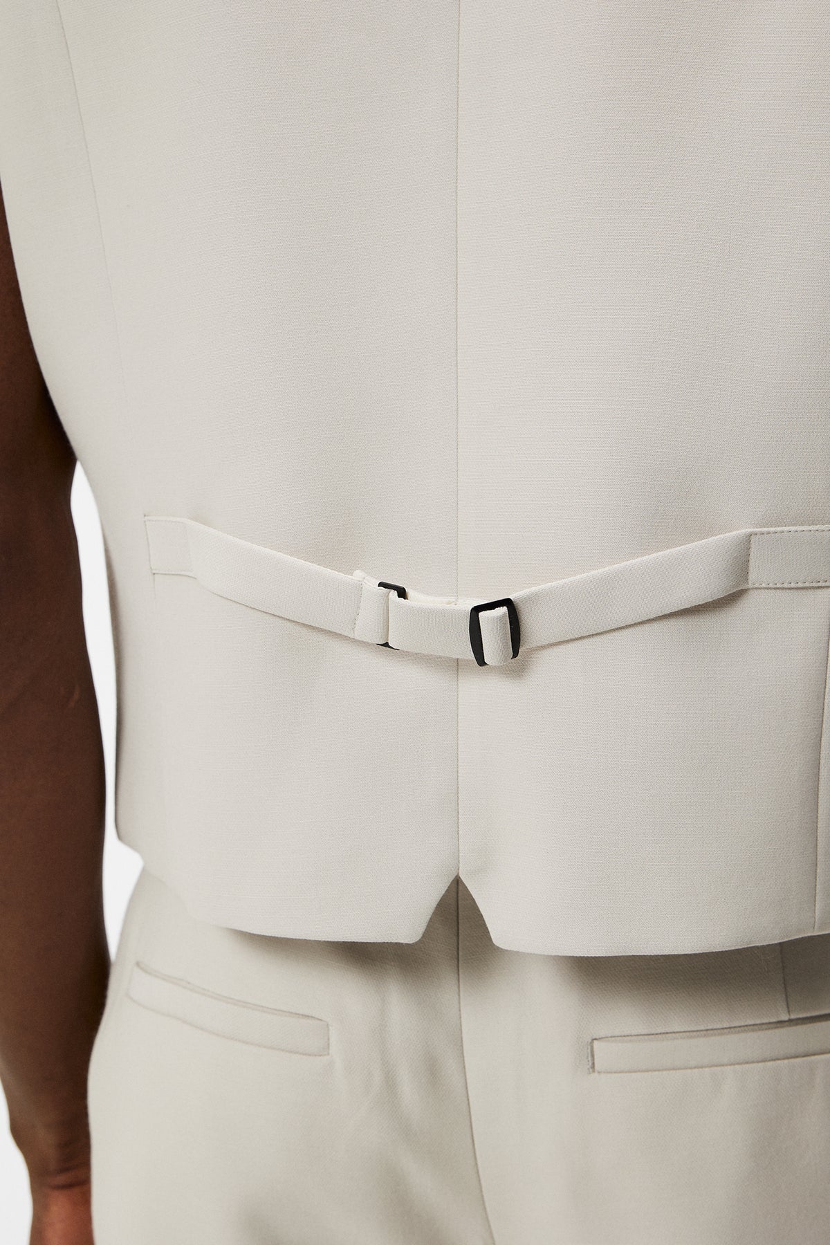 Walid Double weave Waistcoat / Moonbeam