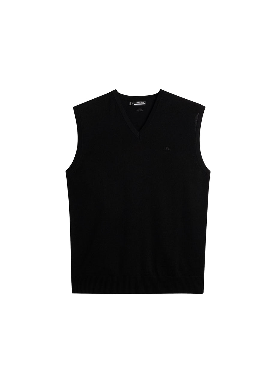 Liam Knitted Vest / Black