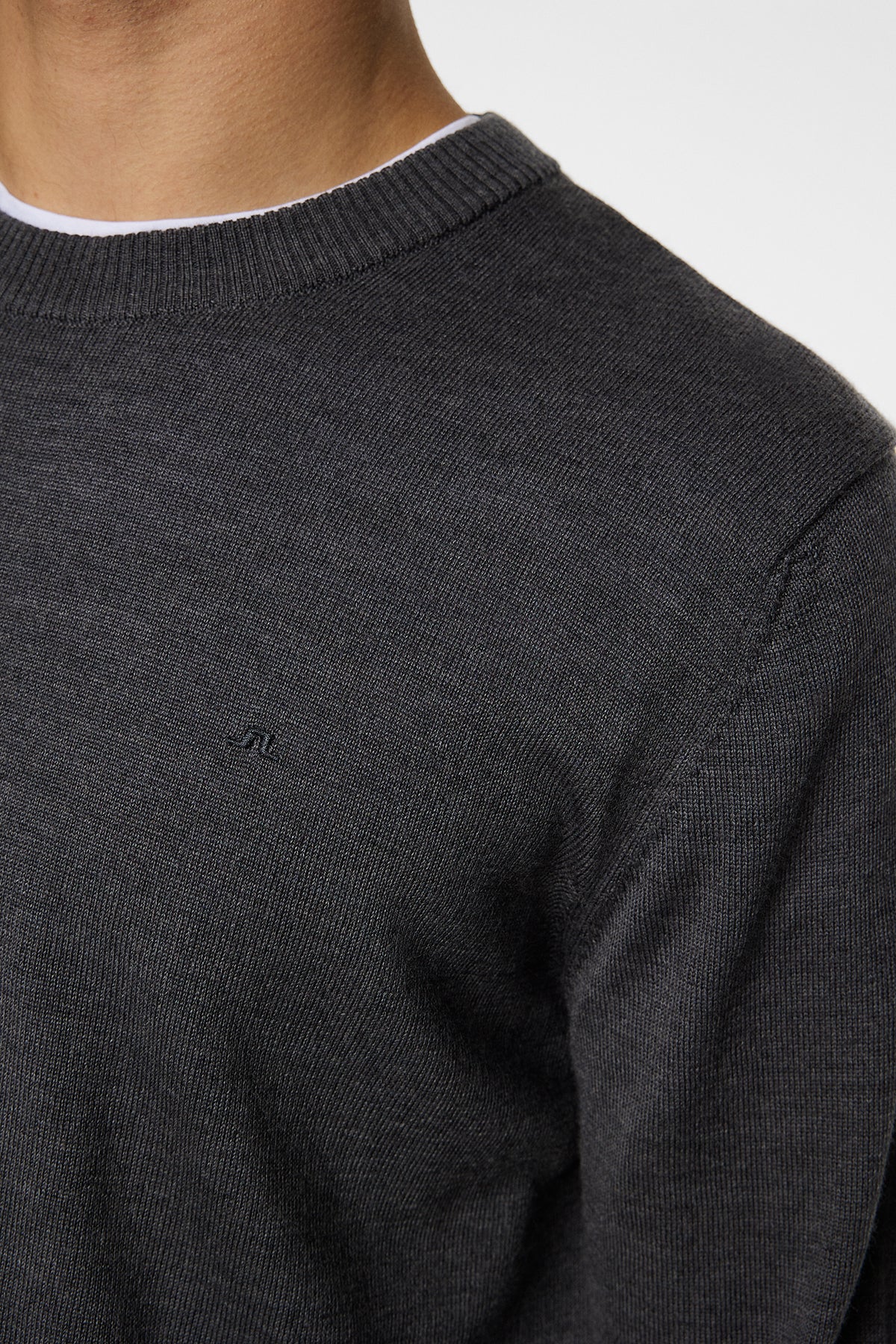 Keane Merino Crew Neck / Lava Smoke Melange