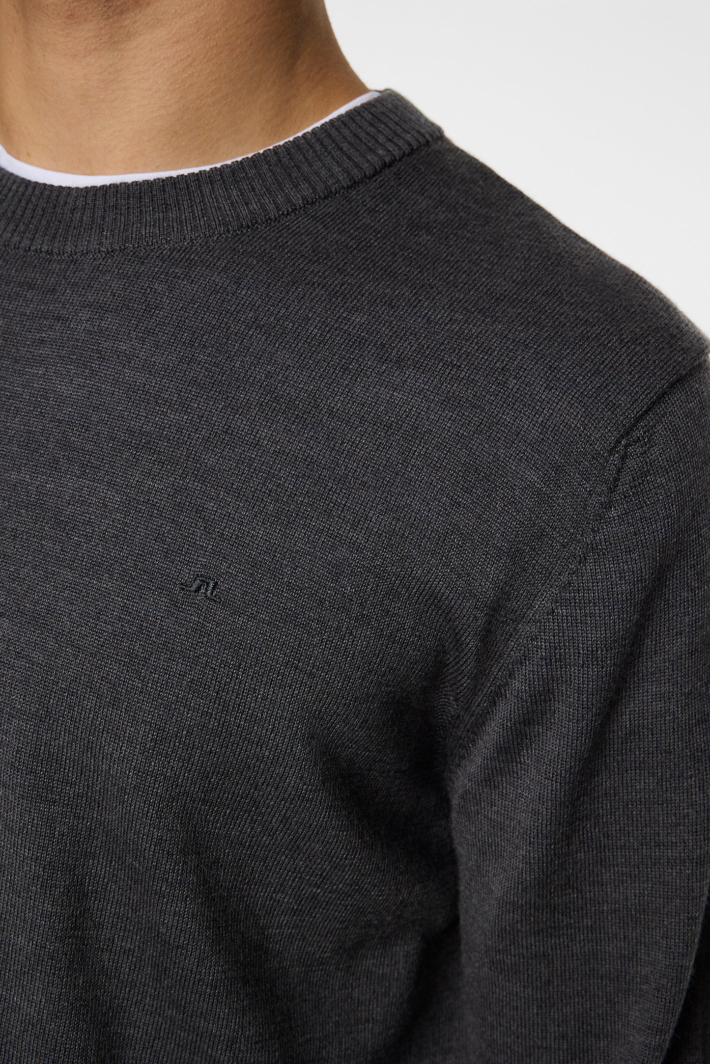 Keane Merino Crew Neck / Lava Smoke Melange