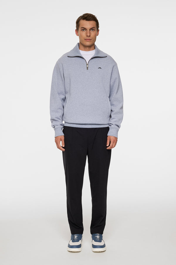 Callan quarter zip / Medium Grey Melange