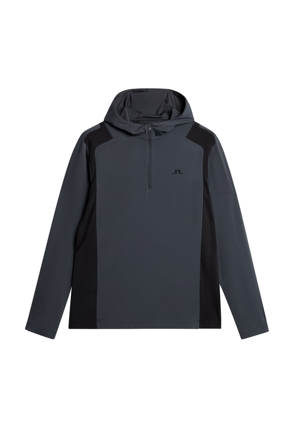 Lukas Quarter Zip Hood / Asphalt