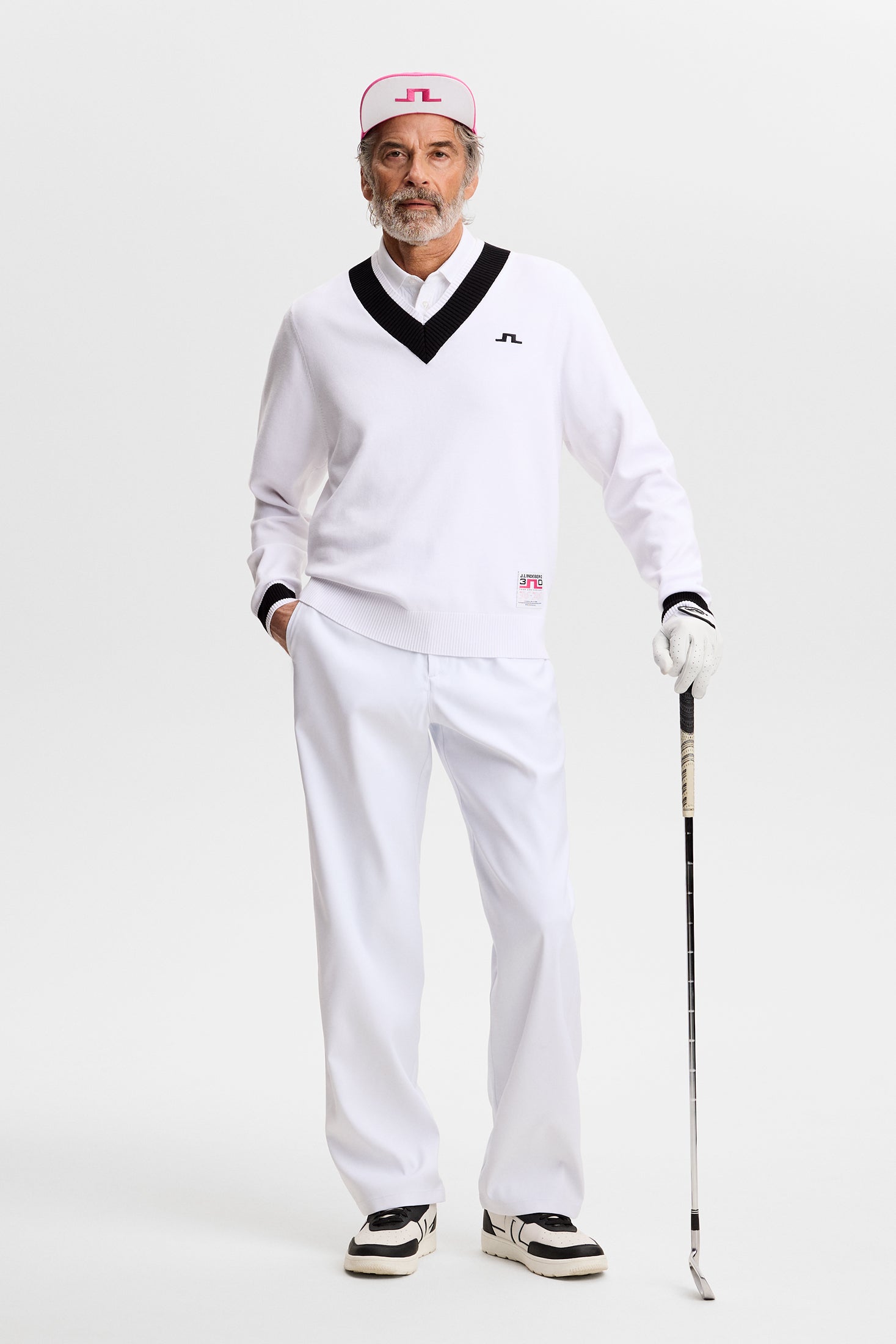 30Y Nikolas Knit Sweater / White – J.Lindeberg EU