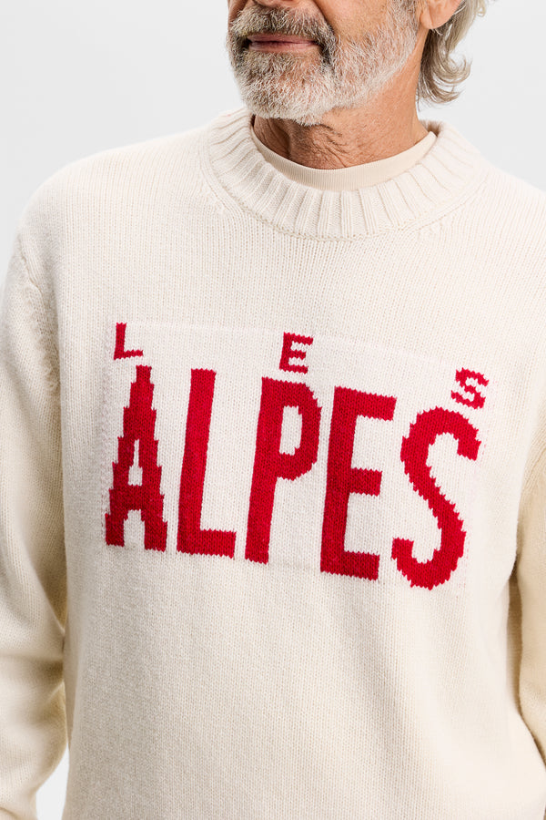 Fabian Graphic Knit Sweater / Tofu