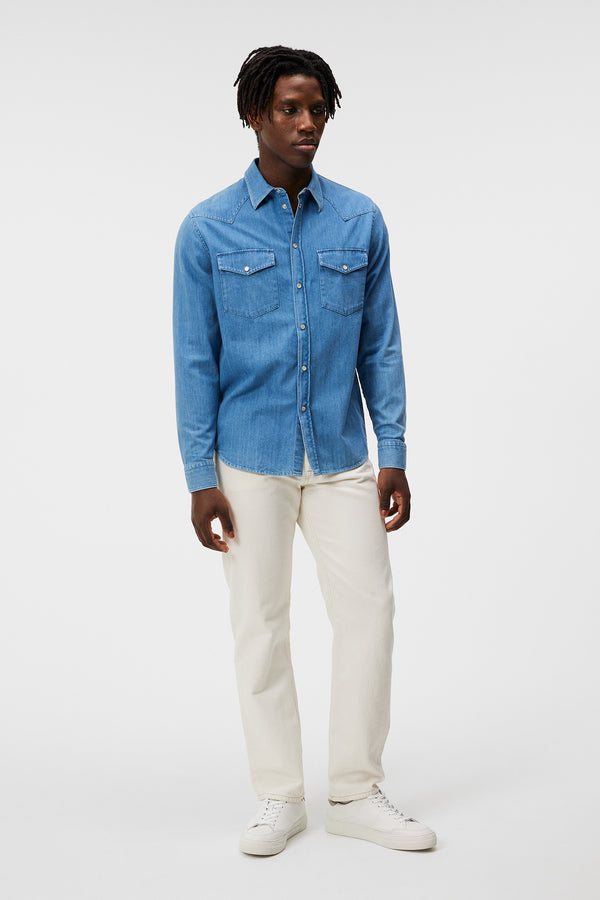 Carson LS Denim Shirt / Bijou Blue