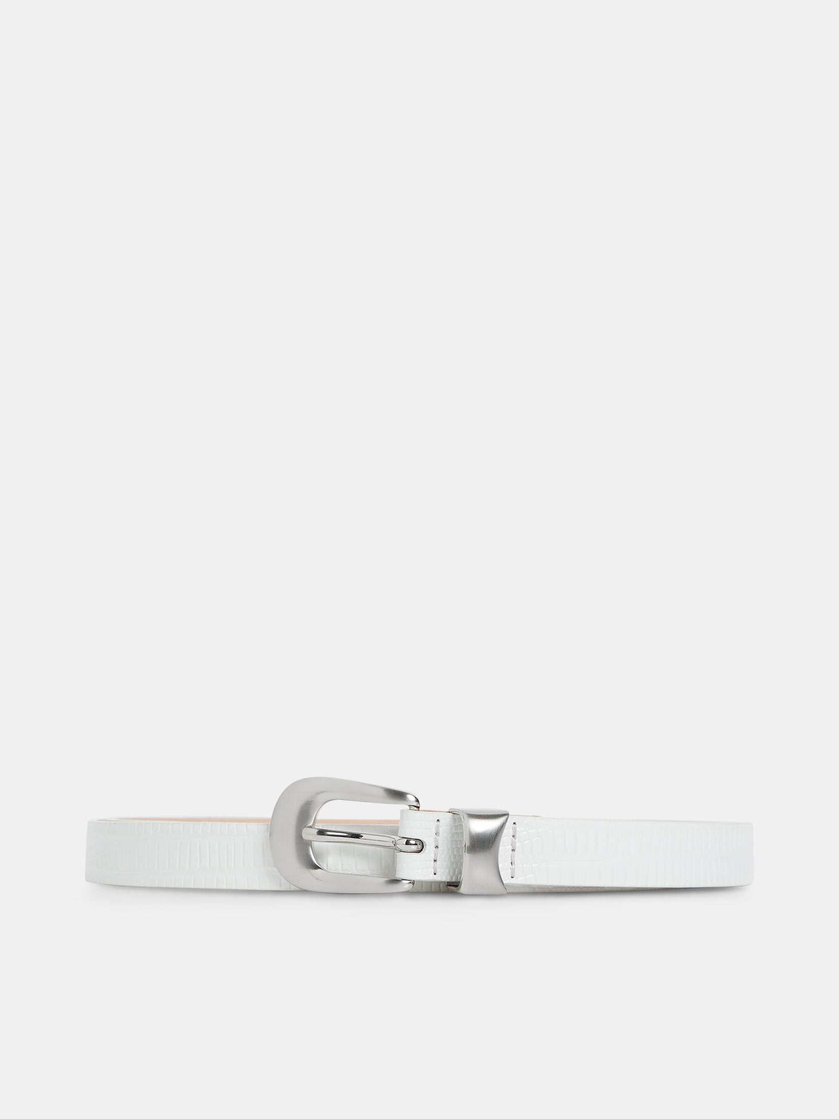 Western Leather Lizard Belt / White – J.Lindeberg