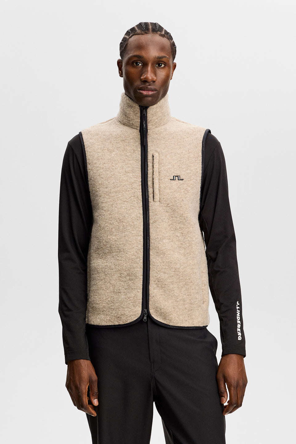 Duncan Wool Fleece Vest / Moonbeam