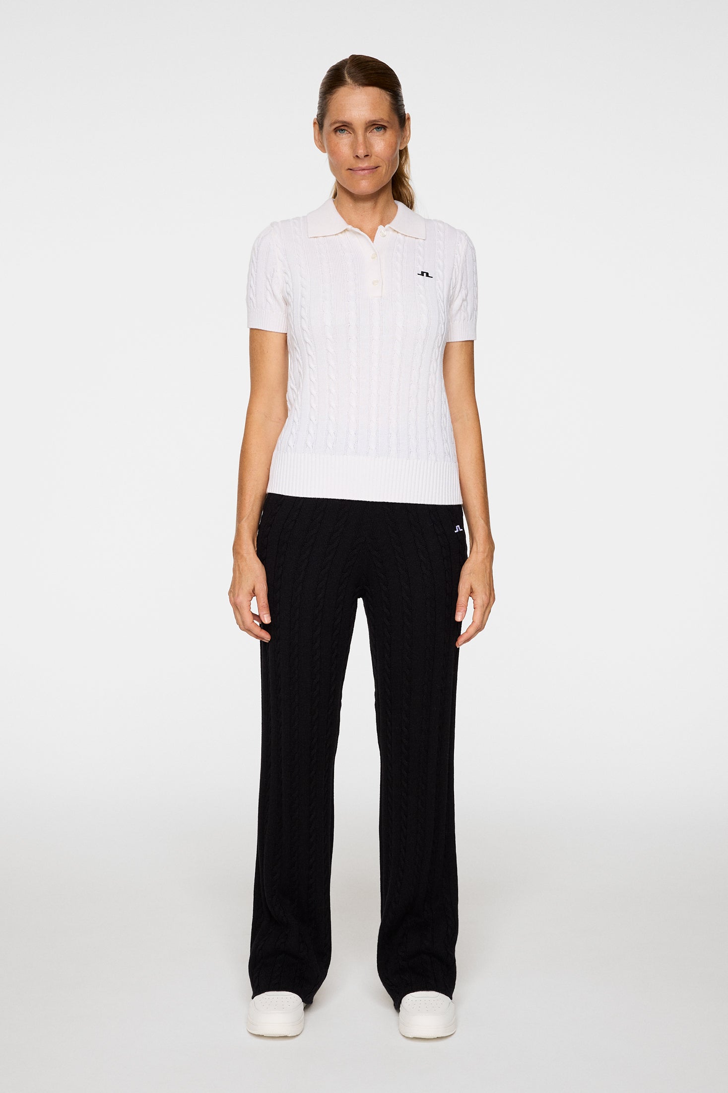 Kinsley Cable Knit Wool Shirt / White – J.Lindeberg