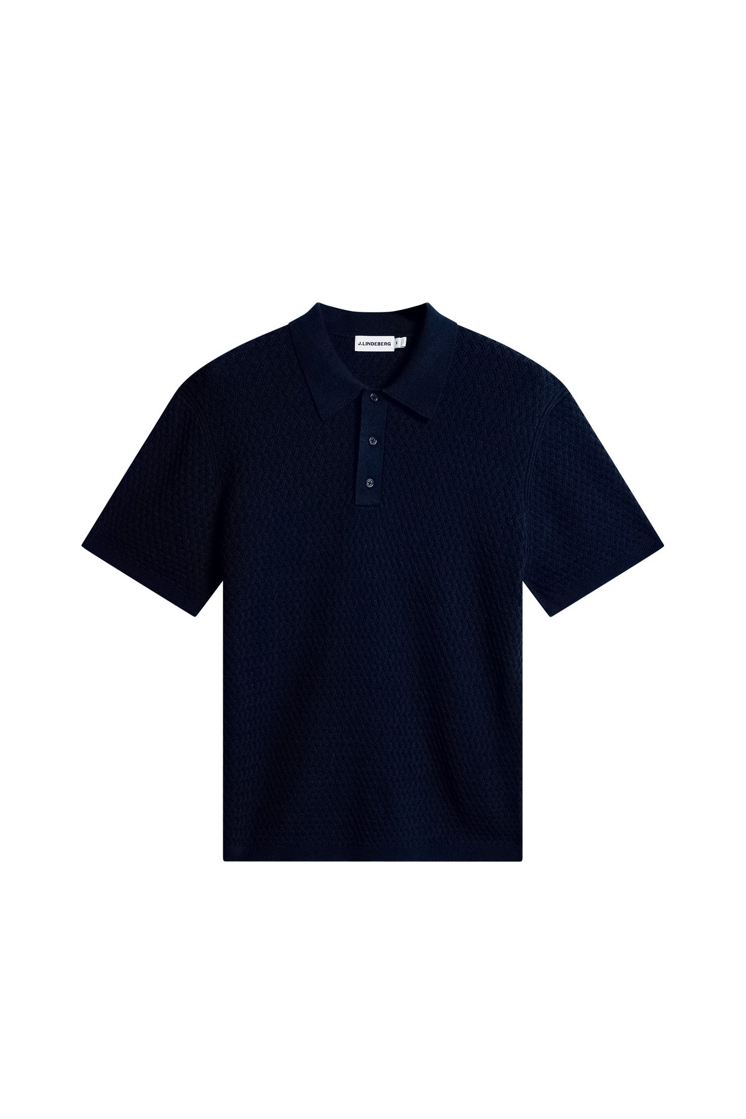Jacques Structure Knit Polo / JL Navy | J.Lindeberg Official
