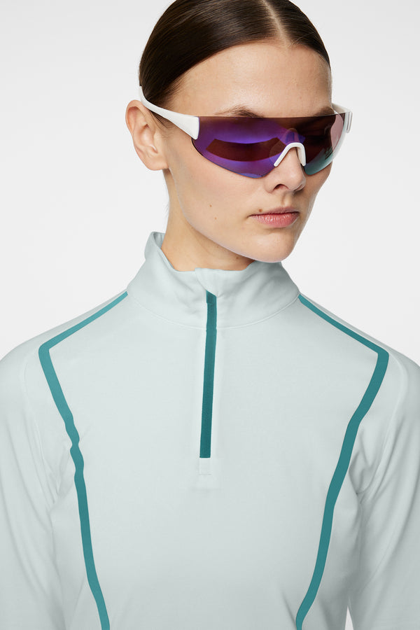 Lina Quarter Zip Mid Layer / Moonlight Jade