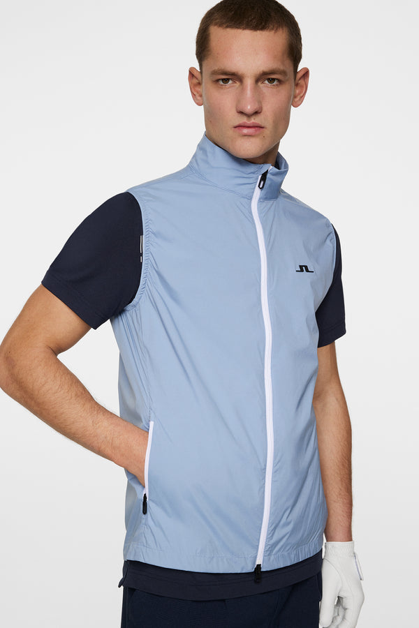 Ash Light Packable Vest / Rain Washed