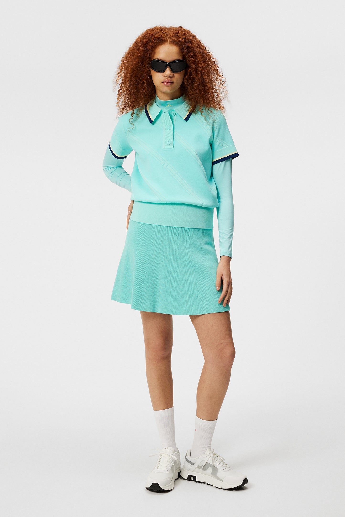 Feline Knitted Shirt / Aruba Blue