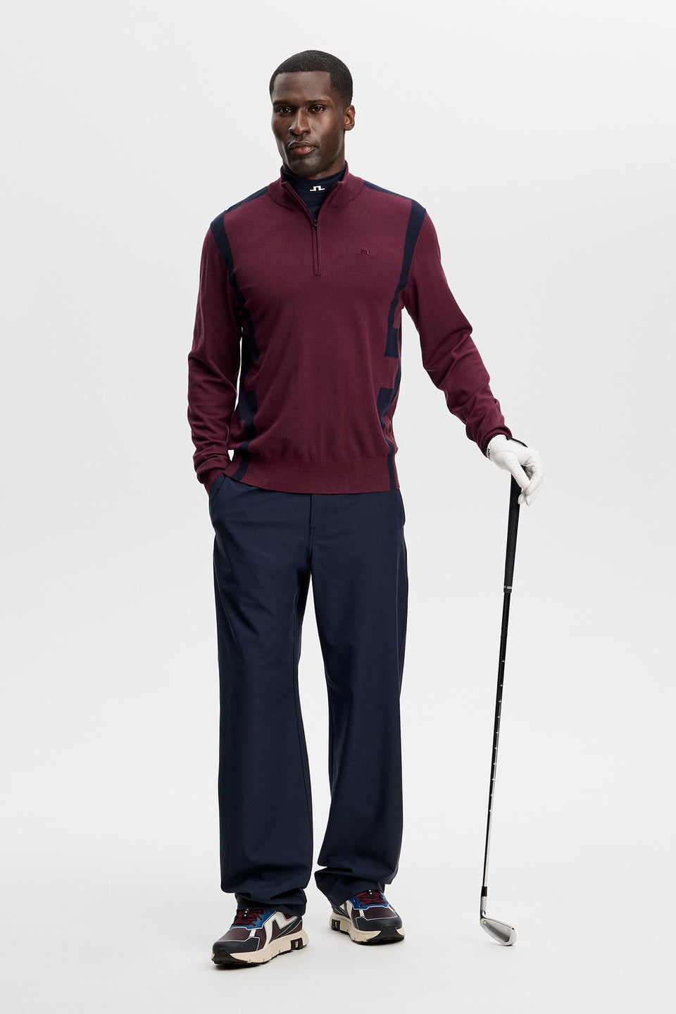 Kendrick Knitted Zip Sweater / Winetasting